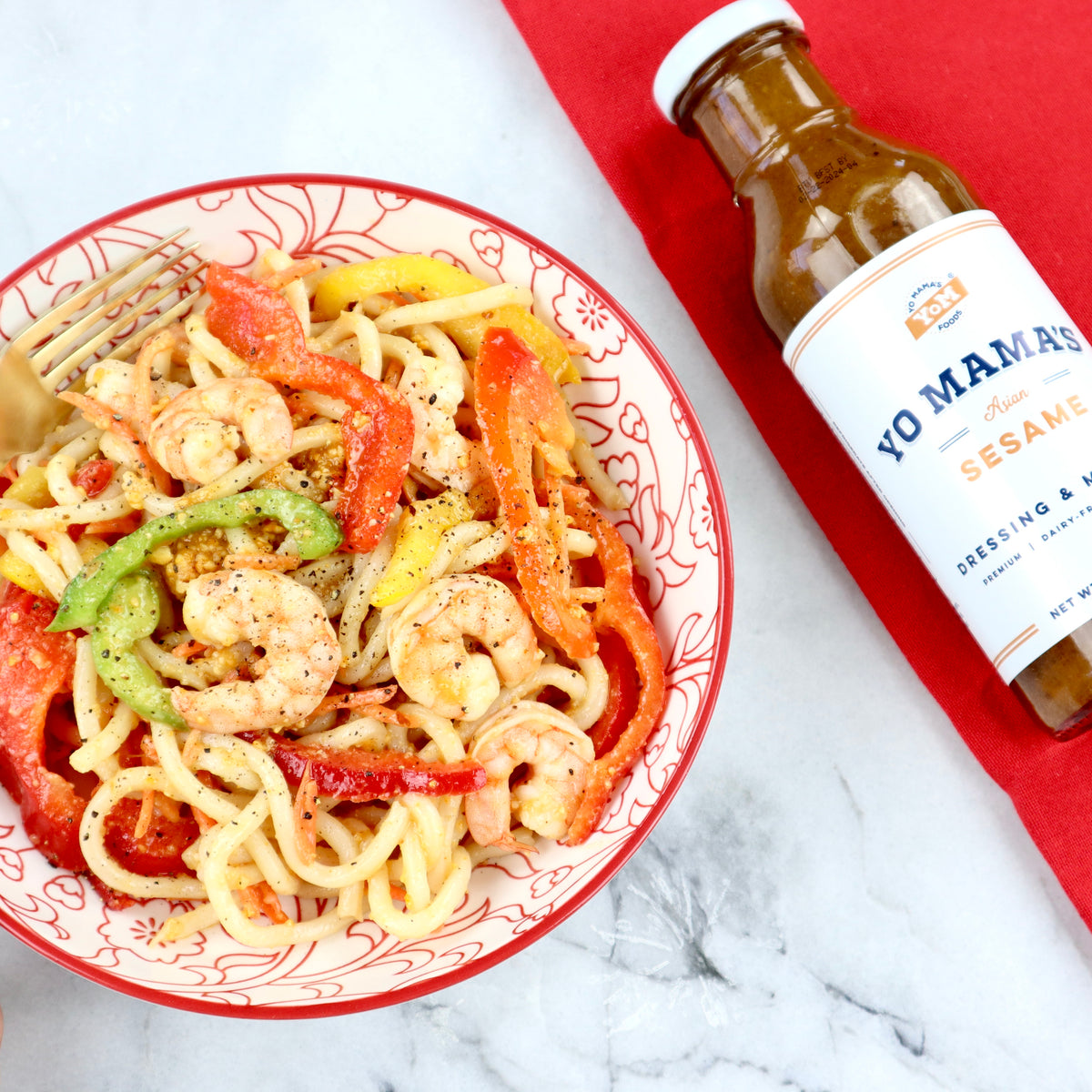 Sesame Noodle Salad &ndash; Yo Mama's Foods
