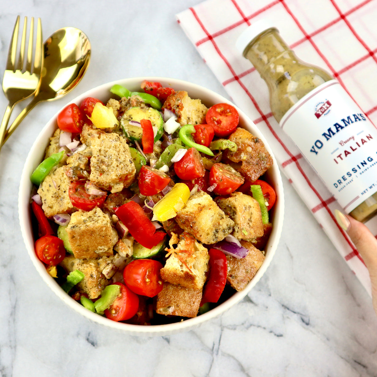 Panzanella Salad &ndash; Yo Mama's Foods
