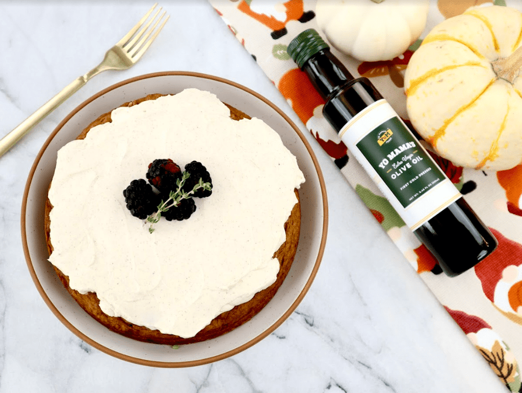Pumpkin Olive Oil Cake - Yo Mama's Foods