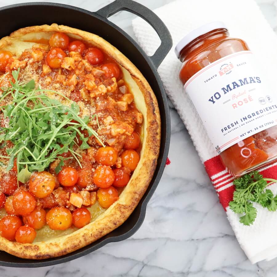 Rosé Wine Dutch Baby Pancake