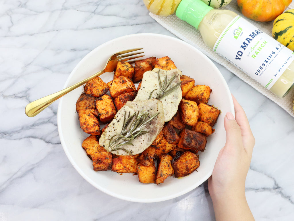 Sweet Potatoes and Ranch Pork Chops