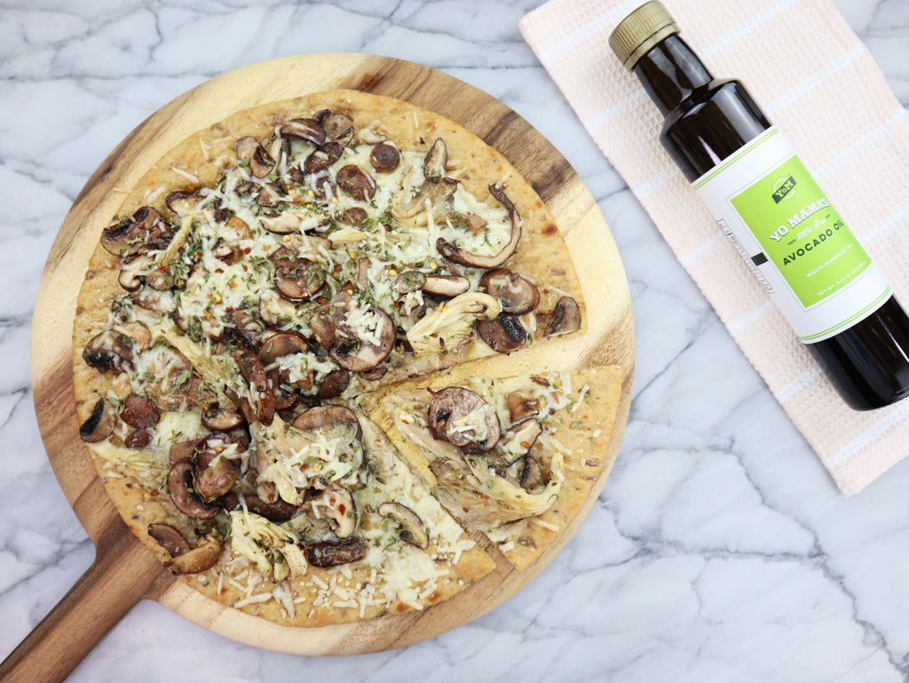 Mushroom Avocado Oil Flatbread