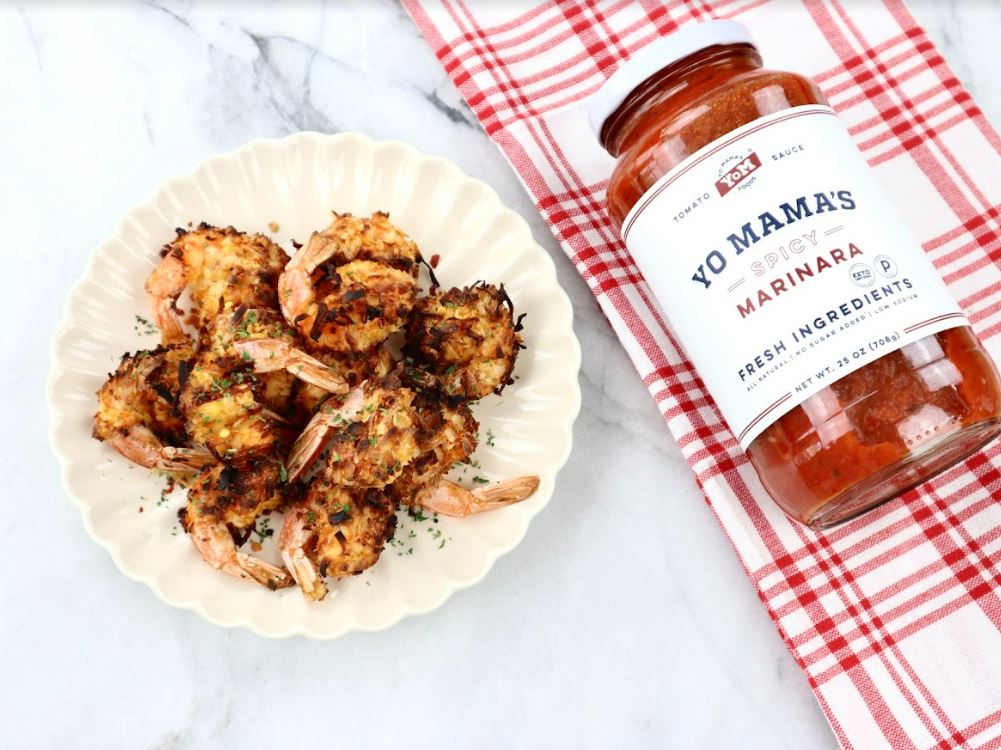 Spicy Marinara Coconut Shrimp